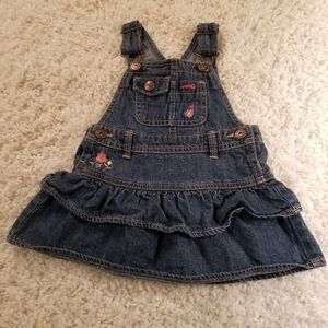 Oshkosh Vestbak Overalls Dress 12M